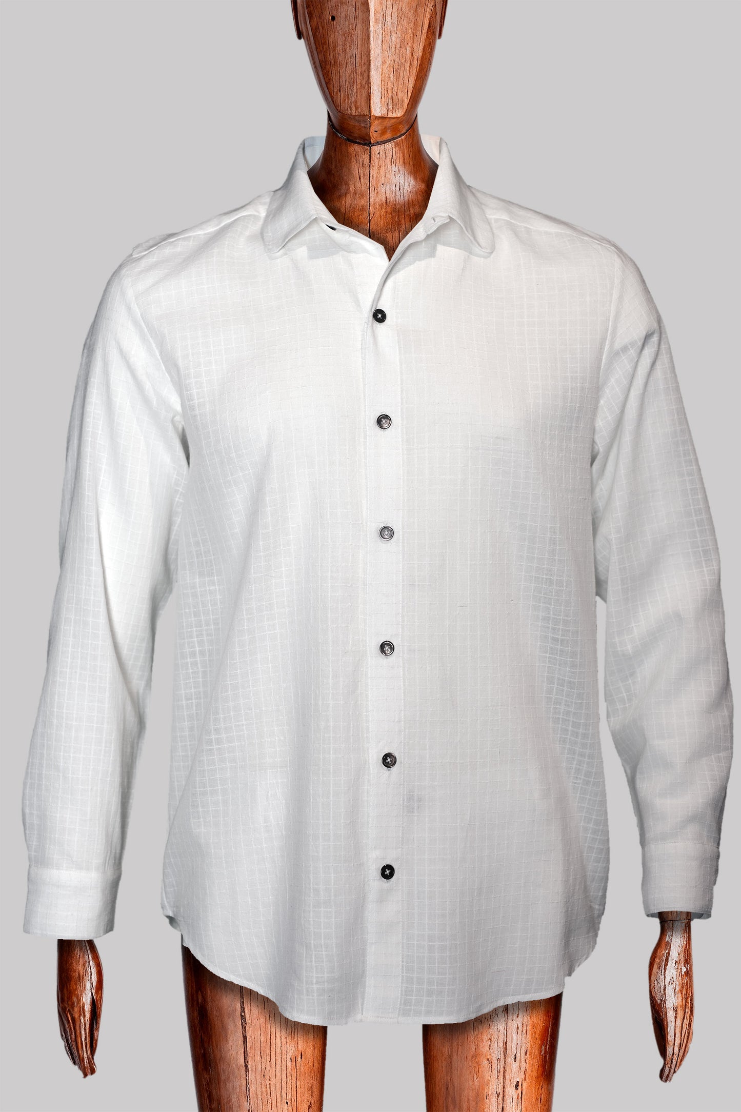 OFFICE-SHIRT WHITE 100% COTTON fine-𝒽𝒶𝓃𝒹-weave