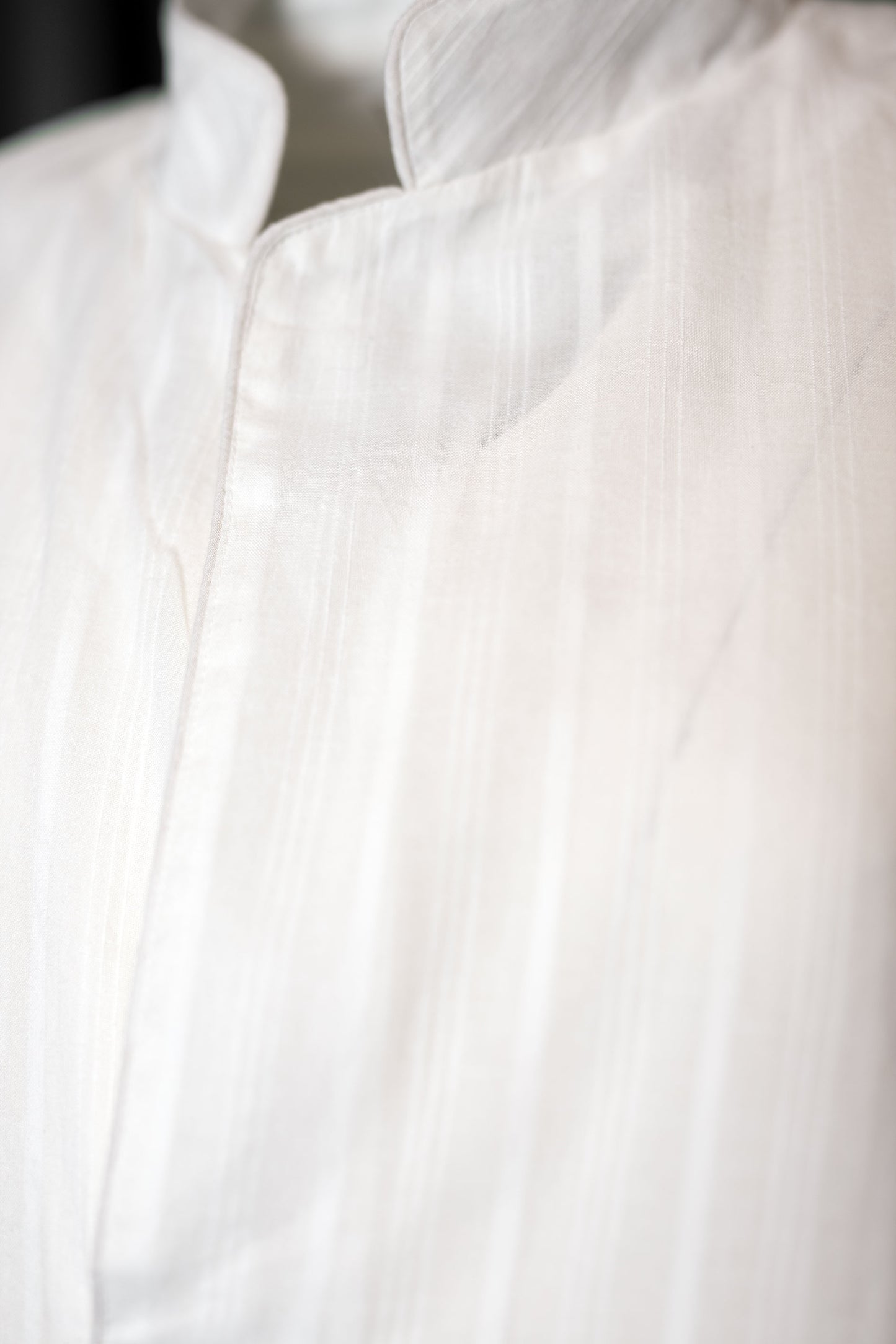 NIGHT-SHIRT WHITE 100% COTTON fine-𝒽𝒶𝓃𝒹-weave