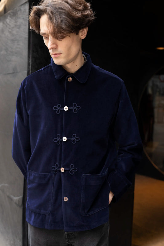 HUSSAR-JACKET VELVETNAVY-Velvetnavy ₉₀₉₂