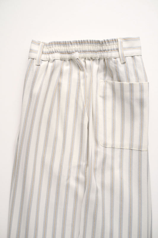 BUTTON-TROUSERS OFFWHITE-Gray-gold 100% COTTON Herringbone-Thick-Brushed-inside