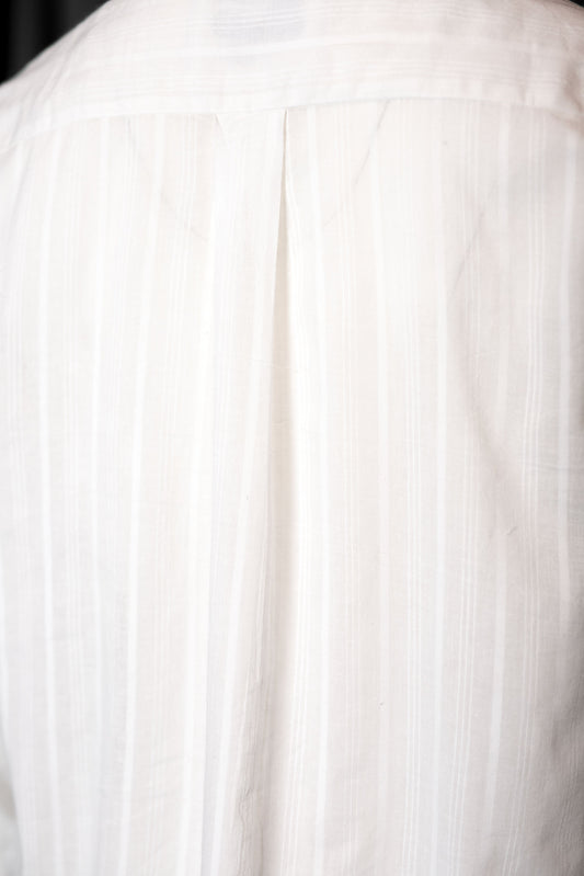 NIGHT-SHIRT WHITE 100% COTTON fine-𝒽𝒶𝓃𝒹-weave