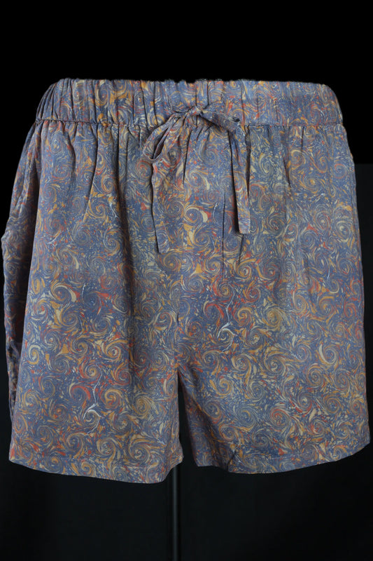 BOY-SHORTS SPIRALᴹᴬᴿᴮᴸᴱᴰ 100% COTTON Voile Camo digital-print
