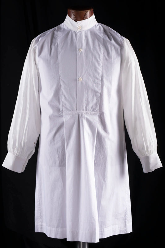 PLASTRON-SHIRT WHITE 100% COTTON Popeline