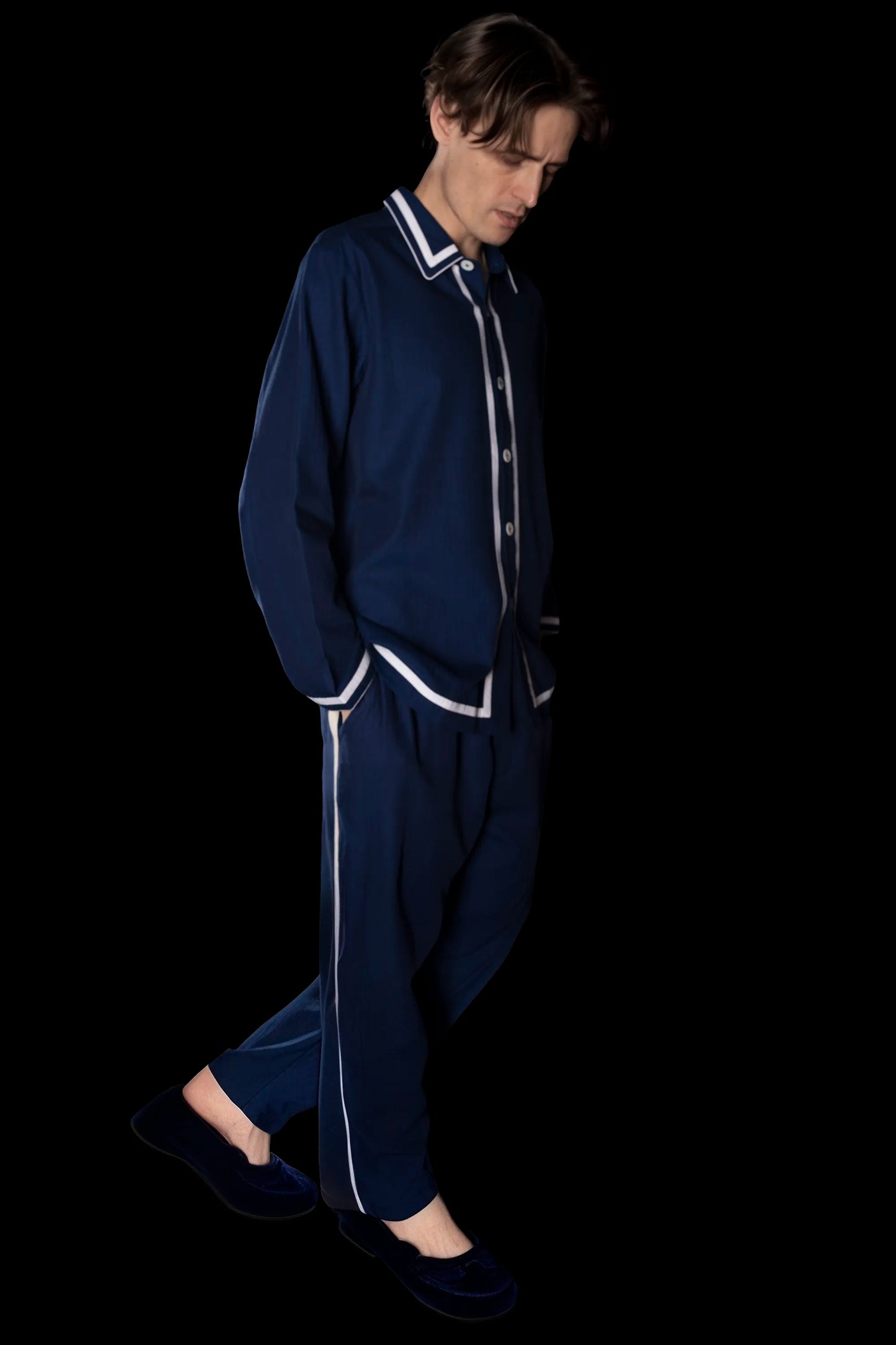 PYJAMA NAVY-White ₉₁₉₅