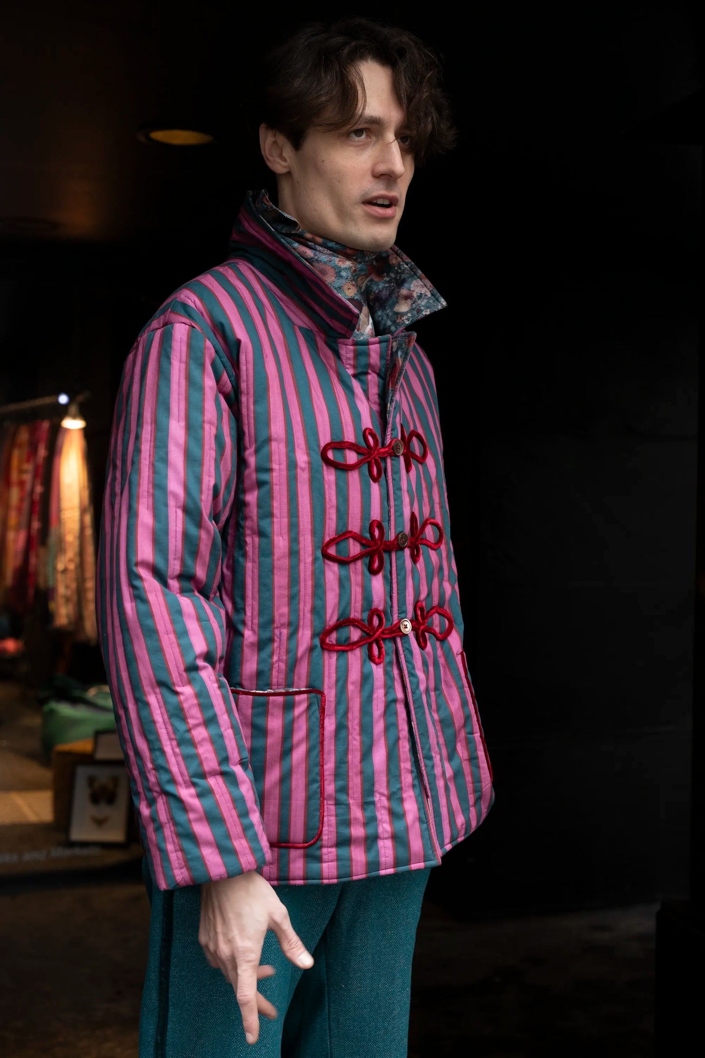 9206_HUSSAR-JACKET_PINK-Petrol-petrolᶠˡᵒʳᵃˡ-burgundy