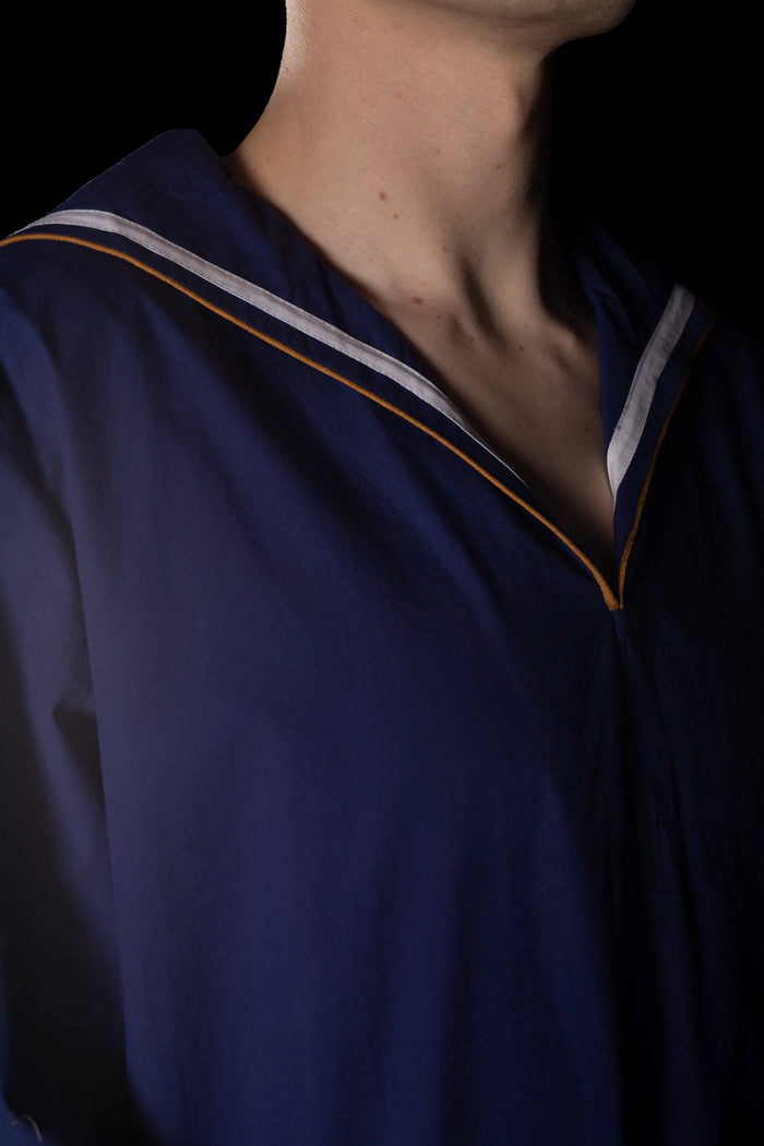 SAILOR-LONGSHIRT BLUE-White-gold ₈₈₆₉