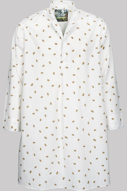 NIGHT-SHIRT BEES 100% COTTON Popeline Dots digital-print