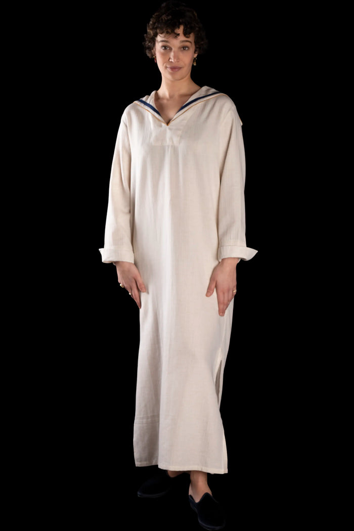 SAILOR-LONGSHIRT NATURAL-Navy-gold ₉₀₀₆