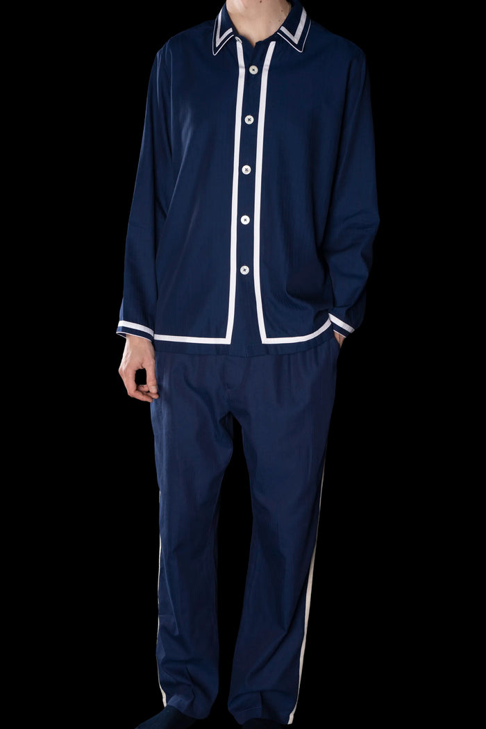 PYJAMA NAVY-White ₉₁₉₅