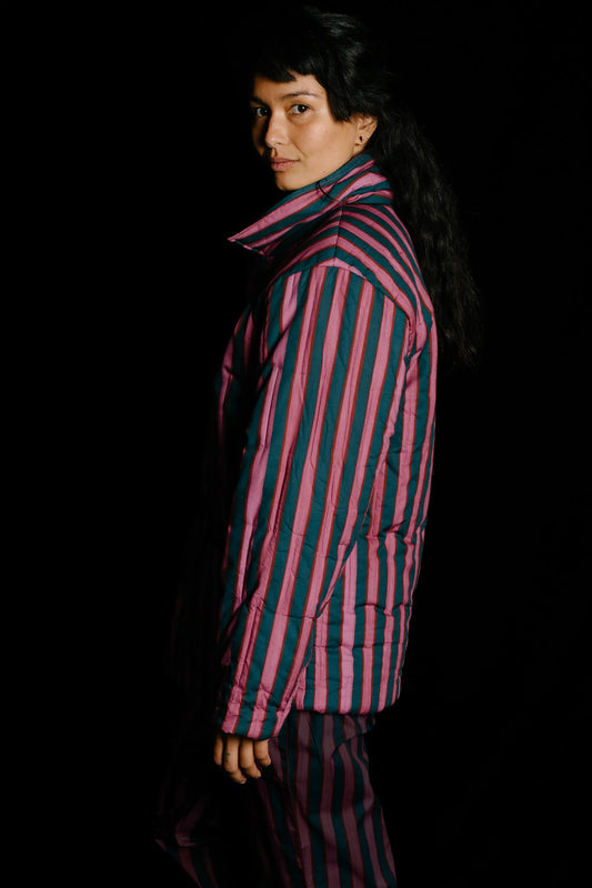 9206_HUSSAR-JACKET_PINK-Petrol-petrolᶠˡᵒʳᵃˡ-petrol