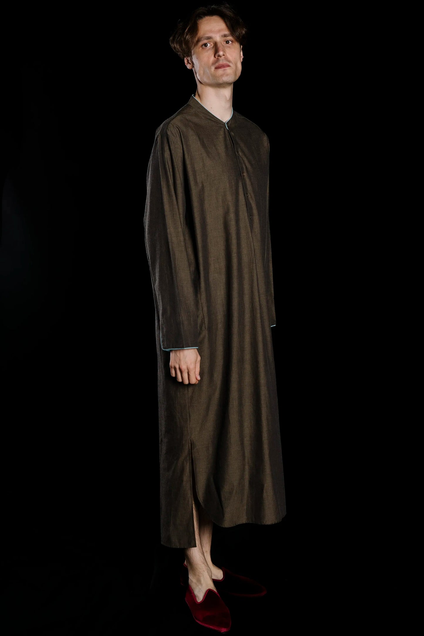 9238_GRANDDAD-LONGSHIRT_CHOCOLATE-Tan-turquoise