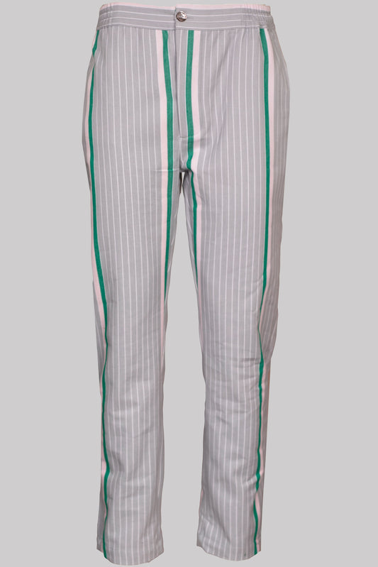 8799 BUTTON-TROUSERS GREY-Forestgreen-pink
