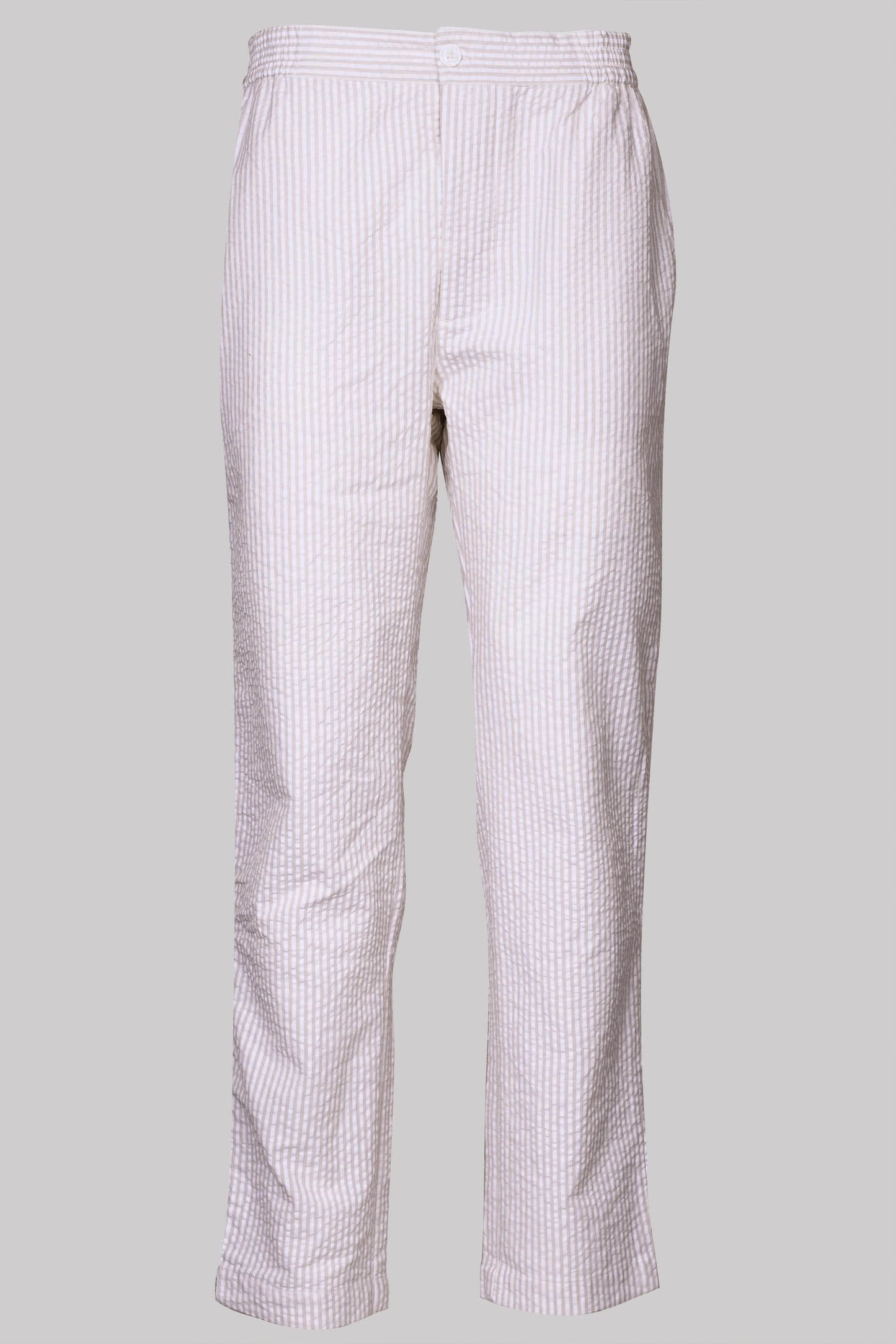 8809 BUTTON-TROUSERS BEIGE-White
