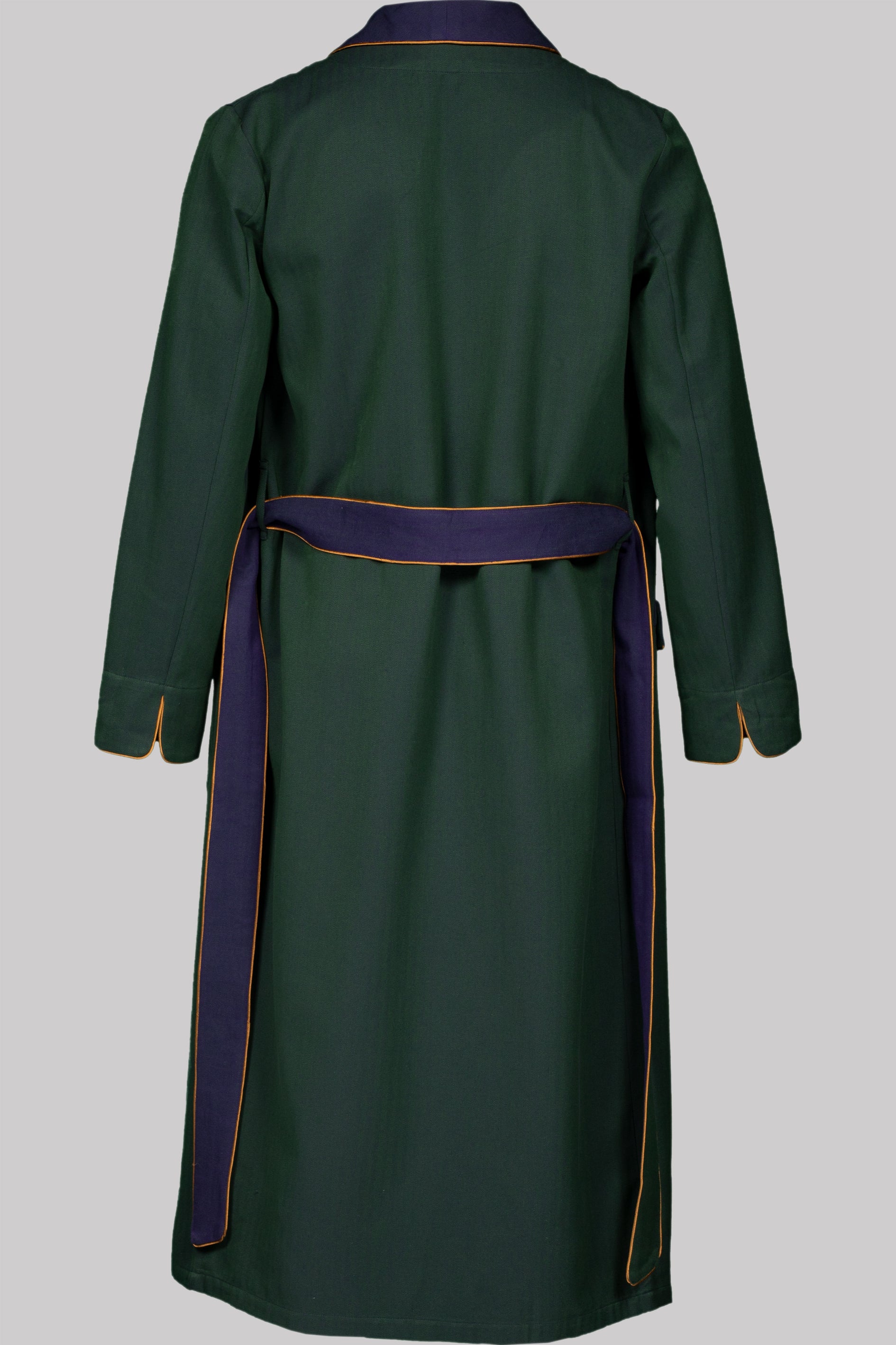 8990 DRESSING-GOWN PEACOCKGREEN-Peacockblue-gold DETAIL